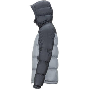 แจ็กเก็ตขนเป็ดสำหรับผู้ชาย, เสื้อแจ็คเก็ตกันลมมีฮู้ดซิปปิดลำลองขนเป็ดกันความร้อนออกแบบโลโก้ได้ตามต้องการ - Product Image 6