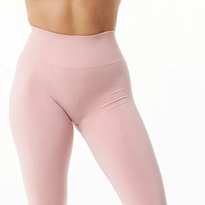 Couleur noire femmes couleur noire Leggings Legging d'entraînement sans couture avec contrôle du ventre à pois taille haute élastique Leggings de Yoga - Product Image 6