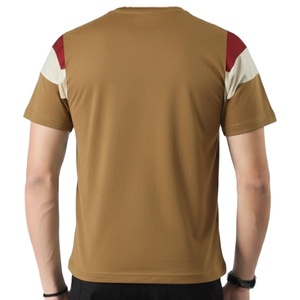 ออกแบบแผงเสื้อผ้าตามสั่ง วัสดุผ้าฝ้าย 100% 180 กรัมต่อตารางเมตร แขนสั้น คอกลม ผู้ผลิตเสื้อผ้า OEM ทรงปกติ เสื้อยืดเรียบ - Product Image 2