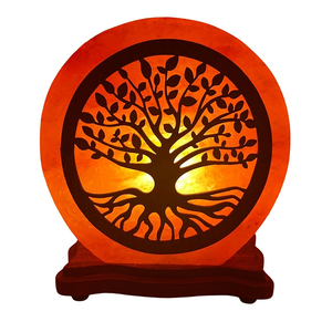 Árbol DE LA VIDA lámpara de sal rosa del Himalaya lámpara de cristal de roca hecha a mano purificador de aire bienestar Natural decoración del hogar - Product Image 5