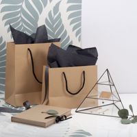 Sacs d'emballage de qualité alimentaire, sac cadeau en papier résistant à la graisse, sac isotherme en papier Kraft avec votre propre Logo