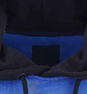 Sweat-shirts pour hommes avec logo personnalisé, bleu et noir, de haute qualité, surdimensionnés, streetwear, pull-over vintage, en coton lourd pour hommes - Product Image 4