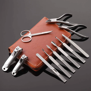 Best Quality <b>Nail</b> Grooming <b>Kit</b> Stainless Steel Manicure Set Pedicure Tools <b>Nail</b> Nippers Cuticle Nippers <b>Nail</b> Pusher Dead Skin - Product Image 3