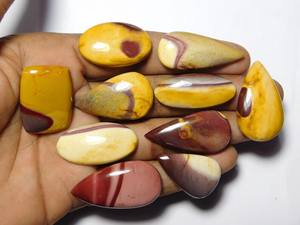 10 pièces naturel Mookaite pierres précieuses Lot poli à la main Mookaite Cabochons pierres en vrac pour la fabrication de bijoux 232 Cts - Product Image 6