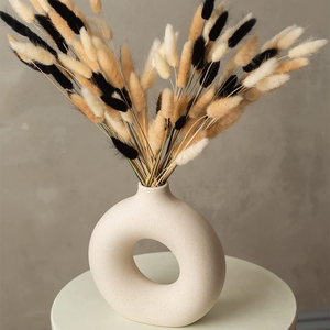 Jarrón de Cerámica Blanco Zafiro de Alta Calidad, Ecológico, para Decoración del Hogar Moderna, Jarrón para Flores ABK IMPEX de la Última Colección - Product Image 2