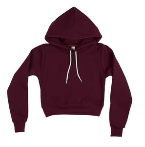 <b>Clothing</b> Manufacturers Cropped Hoodies for Women Custom Printing Sweatshirt Oversized Woman Cropped Hoodie - Product Image 1