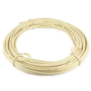 Bobine rotin noyau 500g pour la fabrication de meubles noyau rond rotin canne couleur naturelle ou blanchi couleur blanche exportation rotin en vrac - Product Image 4