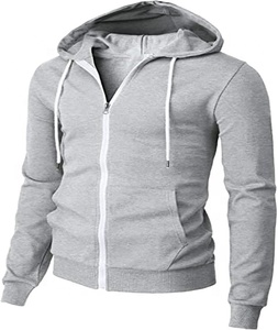 Impression personnalisée broderie de haute qualité nouvelle mode élégante sweats à capuche 100% Polyester coton conception de poche sweats à capuche couleur unie - Product Image 1