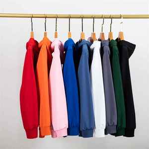 Sudadera con capucha para hombre, de algodón premium, estilo casual urbano, con cremallera, corte holgado, para invierno, ODM, logotipo personalizado, color, antiarrugas, venta al por mayor a granel - Product Image 5