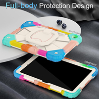 Étui de protection robuste antichoc en PC et silicone avec support pour tablette Samsung Galaxy Tab A11 Plus A9 Plus 11 pouces
