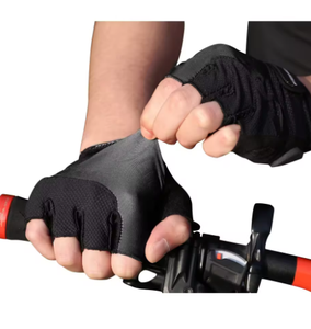Gants de cyclisme respirants demi-doigts imprimés personnalisés pour les sports de plein air avec un design unique sans doigts - Product Image 6