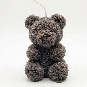 Bougie en forme d'ours en peluche NF Rose, bougie parfumée en cire de soja, bougies décoratives en forme d'animaux, bougie pilier décorative, décoration d'intérieur, étiquette privée, couleur personnalisée - Product Image 3