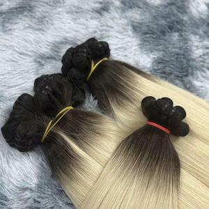 Extensiones de cabello humano de alta calidad Premium vietnamita Natural Remy Body Wave Raw Multi-Color Light Wave Weft Bulk Curl Bundle - Product Image 6