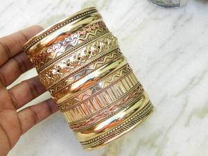 Brazalete de latón Pulsera Joyería hecha a mano TraditionalEthnic Exclusivo Joyería de moda Hermoso regalo para mujeres - Product Image 2