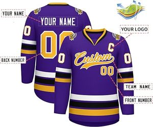 Personnalisez votre propre maillot de hockey sur glace pour votre club, maillot de hockey sur glace respirant et à séchage rapide pour hommes. - Product Image 3