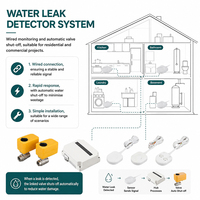 Système de protection contre les fuites d'eau 12V/220V avec vanne d'arrêt automatique, directement du fabricant, pour la protection des canalisations à la maison et au bureau
