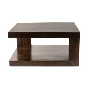 Mesa de centro de madera de doble cara impactante Mesa de centro de forma cuadrada para espacio habitable disponible a precio asequible para la venta - Product Image 5