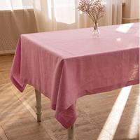 Nappe en lin brodé rectangle naturel pur personnalisable de luxe européen en gros pour le dîner de l'événement
