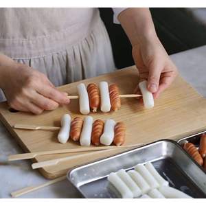 Décoration de fête Bambou Pick Stick avec drapeau pour apéritif Fruit Dessert Eco Friendly Jetable Cocktail Use - Product Image 6