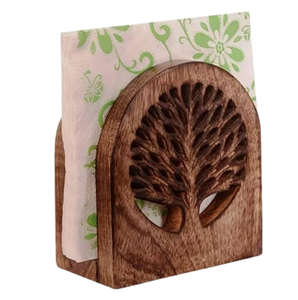 Porte-serviettes en bois de fournisseurs indiens de qualité originale en forme d'oiseau pour la décoration de table de bureau de mariage - Product Image 2