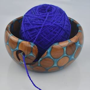 Tazón de hilo de resina elegante, tazón de ganchillo de diseño único de resina grande para soporte de hilo, ganchillo de punto para Decoración - Product Image 6