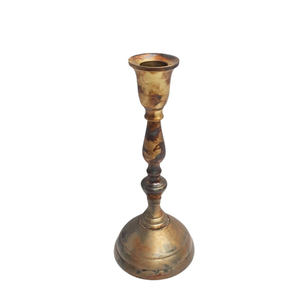 Soporte de vela decorativo de aluminio, soporte de vela alto de Color De Seta para decoración navideña, artesanías - Product Image 2