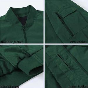 Vestes bomber pour hommes en gros, logo personnalisé, veste bomber pour hommes, veste zippée, veste de sport d'hiver pour hommes - Product Image 6