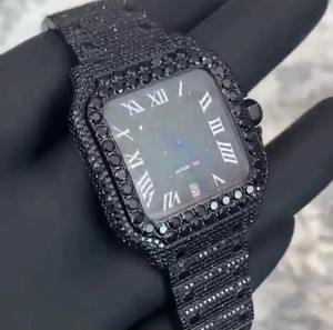 Reloj Mecánico Automático de Lujo para Hombre con Diamantes de Moissanita VVS, Certificado EGL, Estilo Cristal, Totalmente Iced, Hip Hop, de Moda - Product Image 1