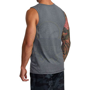 Vêtements de fitness Débardeur fabriqué au Pakistan Débardeur Vente directe d'usine Plus Size Summer Wear Hommes Débardeur - Product Image 3