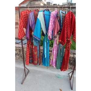 ชุดคลุมกิโมโนผ้าไหมสำหรับผู้หญิงเสื้อคลุมอาบน้ำพิมพ์ลายนุ่มชุดใส่อยู่บ้านสำหรับผู้หญิงสำหรับฤดูร้อน - Product Image 3