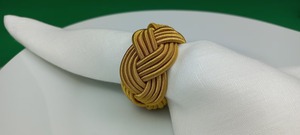 Porte-serviettes en jute jaune de qualité supérieure pour table à manger moderne, décoration de cuisine et usage quotidien pratique, fabriqué à la main en Inde - Product Image 6