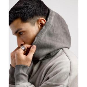 Sudadera con capucha de invierno 100% algodón French Terry, estilo streetwear desgastado 'Washed All in on My Vision' con cremallera, etiqueta personalizada, talla XXS - Product Image 6