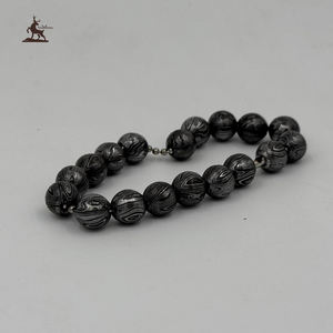 Handmade Damascus Steel Beaded <b>Bracelet</b> Customized OEM <b>Viking</b> Style Anniversary Gift Forged Cuff Beaded Design for Him - Product Image 5