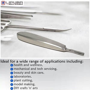 Haute qualité #8 poignée de scalpel en acier inoxydable Source d'alimentation manuelle pour l'artisanat chirurgical Instruments médicaux laboratoire passe-temps utilisation MOL - Product Image 4