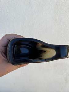 Véritable corne à boire de buffle Grande corne à boire en céramique faite à la main avec poignées de 6 pouces pour les fêtes et les tasses - Product Image 4