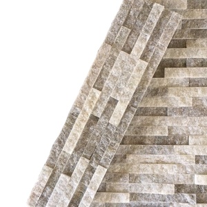 Revêtement mural en pierre de champignon blanc de qualité supérieure, carreaux de marbre poli, écologiques, imperméables, pour la façade extérieure de villas modernes - Product Image 1