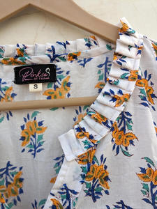 Vestido de Verano sin Mangas con Estampado a Mano |   Vestido de Algodón |   Estampado Floral - Product Image 5