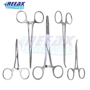 Pinzas hemostáticas rectas y curvas de acero inoxidable de la mejor calidad, pinzas para mosquitos, base de instrumentos quirúrgicos REEAX ENTERPRISES - Product Image 2