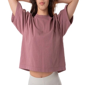 เสื้อยืดครอปสำหรับผู้หญิงเสื้อครอปคอกลมแบบสั่งตัดเปล่า2023 - Product Image 1