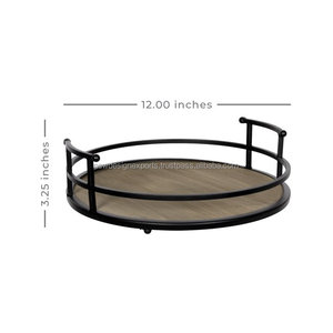 PREMIUM QUALITY Metal and Wood Tray - Product Image 6