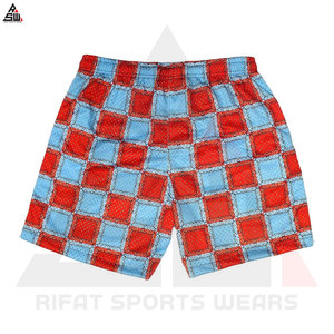 Venta al por mayor precios baratos Venta caliente sublimación pantalones cortos 100% algodón sólido secado rápido malla unisex personalizado cintura elástica para la venta - Product Image 4