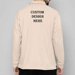 เสื้อยืดโปโลสำหรับผู้ชายผ้าฝ้าย100% ออกแบบโลโก้ได้ตามต้องการ240กรัม - Product Image 3