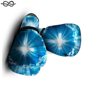 Deportes profesionales Entrenamiento impreso Boxeo de alta calidad Guantes de boxeo de cuero Pu profesional Cuero de vaca - Product Image 5