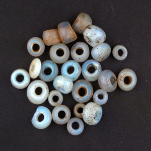 Antique Dutch <b>Moon</b> Bead Ethiopia Bulk Lot African Glass Trade Beads for Jewelry Making Wholesale <b>Crystal</b> Lampwork Glass Beads - Product Image 3