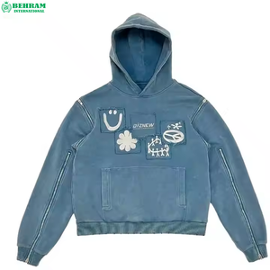 Sweat à capuche unisexe en molleton 100 % coton, impression DTG, coupe classique, épais, avec étiquette tissée et broderie – Vente en gros - Product Image 2