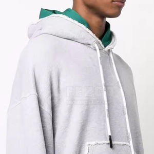 Sweat-shirts pour hommes de haute qualité OEM, tendance hiver, effet usé, 100% coton respirant, meilleures ventes, vêtements avec col à capuche - Product Image 5