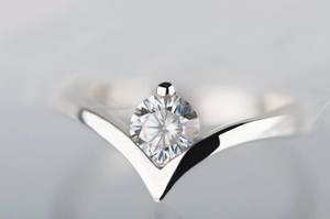 Anillo de moissanita, piedra única, Plata de Ley 925 sólida, ajuste de punta, diseño único certificado por terceros, joyería fina para mujer - Product Image 2