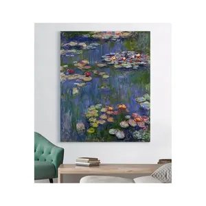 Impression sur toile de Nénuphars sur étang violet-bleu de Fida Monet - Product Image 6