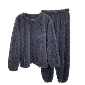 Set da donna caldo 2 pezzi spesso morbido <span class=keywords><strong>velluto</strong></span> a coste Set Pullover e <span class=keywords><strong>pantaloni</strong></span> Casual pigiama tuta donna autunno inverno