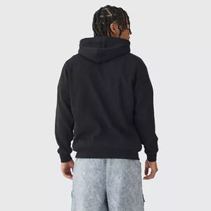 <b>Men</b> Oversized Hooded <b>Sweatshirt</b> Custom Printed Embroidery Winter Full Zip Up <b>Hoodie</b> OEM Wholesale Manufacturer - Product Image 3